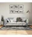 vidaXL Rug Washable Black and White 120x180 cm — Colour: black and dark grey, Size: 120 x 180 cm