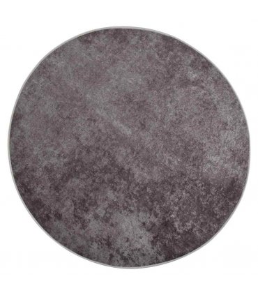 vidaXL Rug Washable φ120 cm Grey — Size: Ø 120 cm