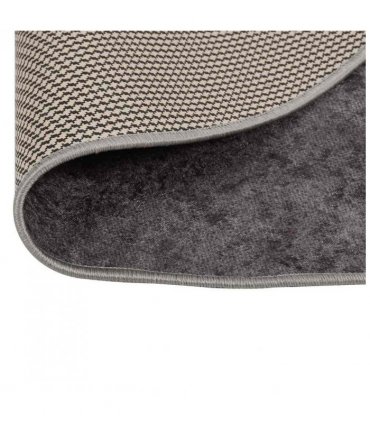vidaXL Rug Washable φ120 cm Grey — Size: Ø 120 cm