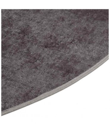 vidaXL Rug Washable φ120 cm Grey — Size: Ø 120 cm
