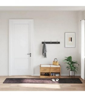 vidaXL Rug Washable 80x300 cm Anthracite — Size: 80 x 300 cm
