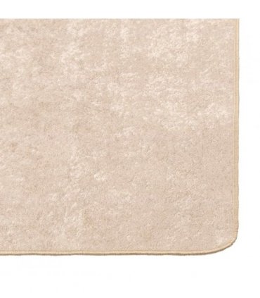 vidaXL Rug Runner MARSA Cream 50 x 250 cm Polyester and PVC