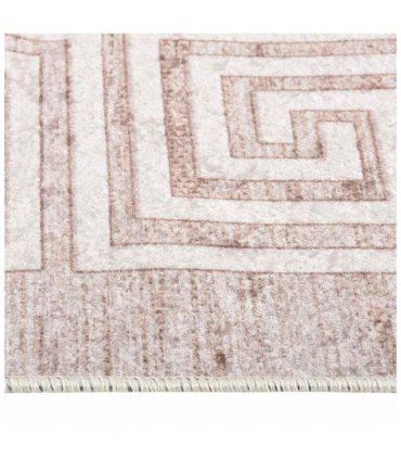 vidaXL Rug Washable 80x300 cm Beige — Colour: beige and gold, Size: 80 x 300 cm