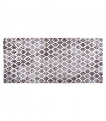 vidaXL Rug Washable 80x300 cm Multicolour — Colour: grey and white, Size: 80 x 300 cm