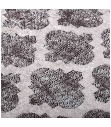 vidaXL Rug Washable 80x300 cm Multicolour — Colour: grey and white, Size: 80 x 300 cm