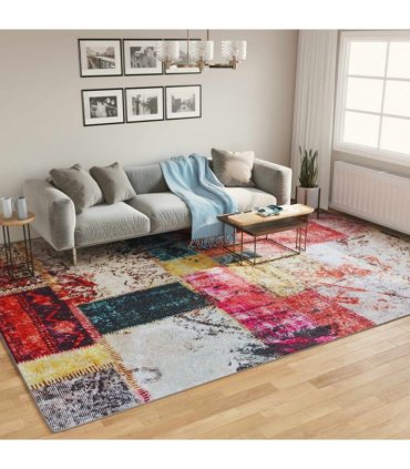 vidaXL Rug Washable Multicolour 400x300 cm — Colour: patchwork, Size: 400 x 300 cm