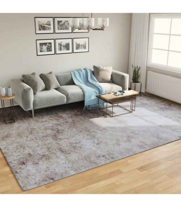 vidaXL Rug Washable Grey 400x300 cm — Size: 400 x 300 cm