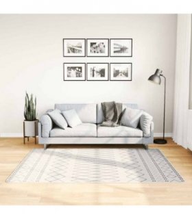 vidaXL Rug Washable 120x180 cm Black and White — Colour: white and black, Size: 120 x 180 cm