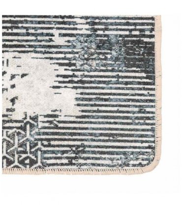 vidaXL Rug Washable Multicolour 80x150 cm — Colour: black and white, Size: 80 x 150 cm