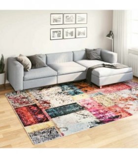 vidaXL Rug Washable Patchwork 190x300 cm Multicolour — Size: 190 x 300 cm