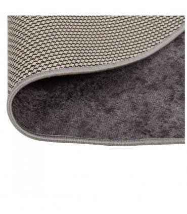 vidaXL Rug Washable Grey Ø 200 cm