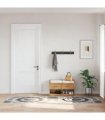 vidaXL Rug Washable 80x300 cm Multicolour — Colour: black and grey, Size: 80 x 300 cm