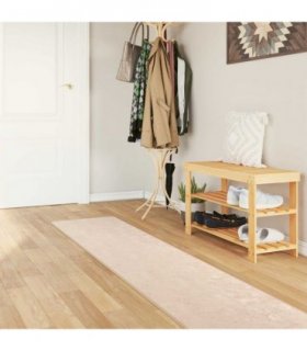 vidaXL Rug Runner MARSA Cream 50 x 300 cm Polyester and PVC