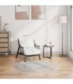 vidaXL Rug Washable φ120 cm Grey — Colour: grey and gold, Size: Ø 120 cm