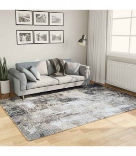 vidaXL Rug Washable Multicolour 160x230 cm — Colour: black and white, Size: 160 x 230 cm