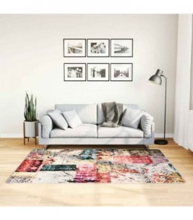 vidaXL Rug Washable Patchwork 120x180 cm Multicolour — Size: 120 x 180 cm