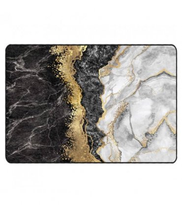 vidaXL Rug Washable Multicolour 160x230 cm — Colour: gold and white, Size: 160 x 230 cm