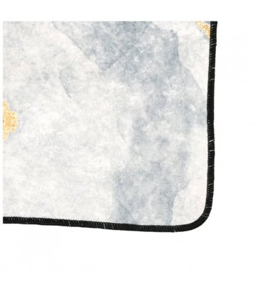 vidaXL Rug Washable Multicolour 160x230 cm — Colour: gold and white, Size: 160 x 230 cm