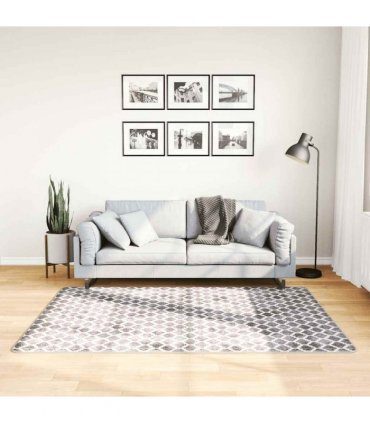 vidaXL Rug Washable 120x180 cm Multicolour — Colour: grey and white, Size: 120 x 180 cm