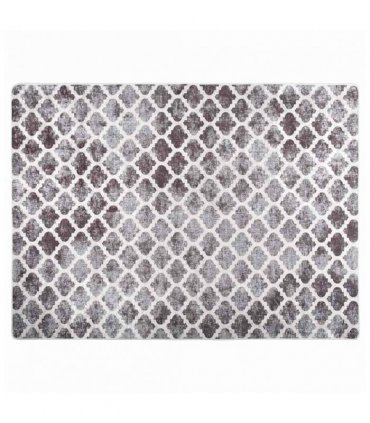 vidaXL Rug Washable 120x180 cm Multicolour — Colour: grey and white, Size: 120 x 180 cm