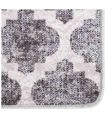 vidaXL Rug Washable 120x180 cm Multicolour — Colour: grey and white, Size: 120 x 180 cm