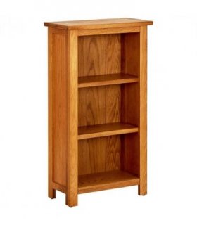 vidaXL Bookcase 45x22.5x82 cm Solid Oak Wood — Size: 45 x 22.5 x 82 cm