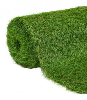 vidaXL Artificial Grass 1x8 m/40 mm Green — Size: 1 x 8 m