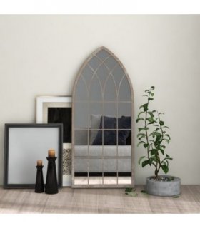 vidaXL Mirror Sand 100x45 cm Iron for Indoor Use — Size: 100 x 45 cm