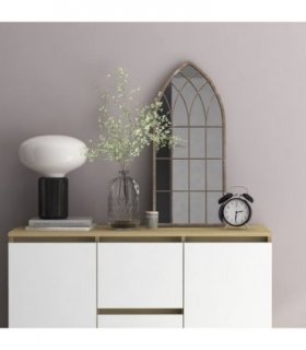 vidaXL Mirror Sand 70x30 cm Iron for Indoor Use — Size: 70 x 30 cm