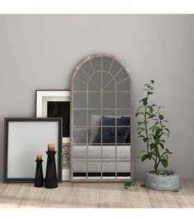 vidaXL Mirror Sand 90x45 cm Iron for Indoor Use