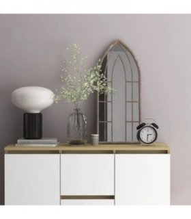 vidaXL Mirror Sand 70x30 cm Iron for Indoor Use — Size: 70 x 30 cm — V0671949934