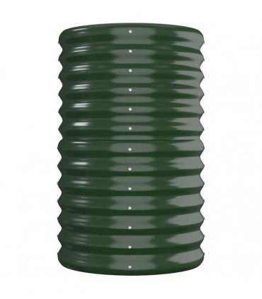 vidaXL Garden Raised Bed Galvanised Steel 260x40x68 cm Green — Size: 260 x 40 x 68 cm