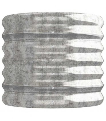vidaXL Garden Raised Bed | Silver | Powder-coated steel | Medium | Durable — Size: 114 x 40 x 36 cm