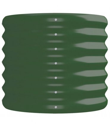 vidaXL Garden Raised Bed | Green | Powder-coated steel | 224x40x36 cm — Size: 224 x 40 x 36 cm
