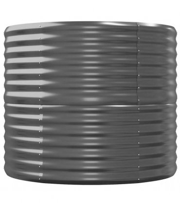 vidaXL Garden Raised Bed Galvanised Steel 368x80x68 cm Anthracite — Size: 368 x 80 x 68 cm