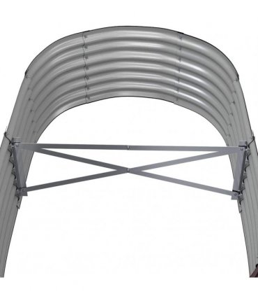 vidaXL Garden Raised Bed Galvanised Steel 152x80x36 cm Brown — Size: 152 x 80 x 36 cm