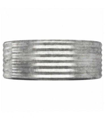 vidaXL Garden Raised Bed Galvanised Steel 249x100x36 cm Silver — Size: 249 x 100 x 36 cm