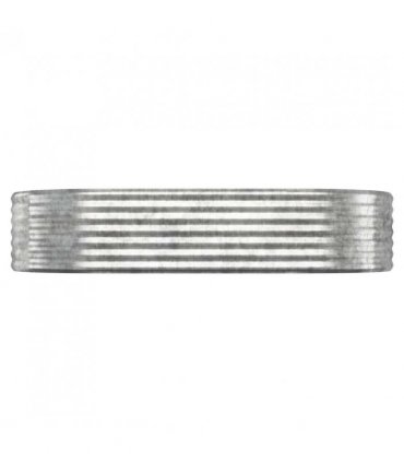 vidaXL Garden Raised Bed Galvanised Steel 175x100x36 cm Silver — Size: 175 x 100 x 36 cm