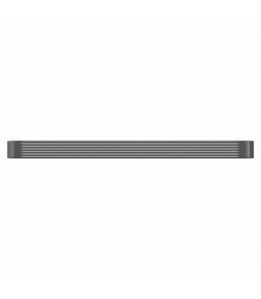 vidaXL Garden Raised Bed Galvanised Steel 507x100x36 cm Anthracite — Size: 507 x 100 x 36 cm