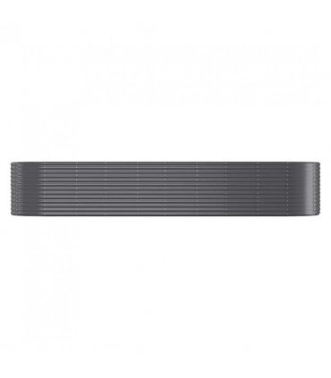 vidaXL Garden Raised Bed | Anthracite | Powder-coated steel | 396x100x68 cm — Size: 396 x 100 x 68 cm