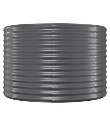 vidaXL Garden Raised Bed | Anthracite | Powder-coated steel | 396x100x68 cm — Size: 396 x 100 x 68 cm