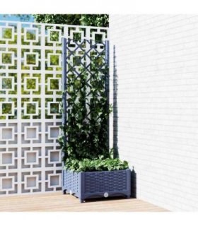 vidaXL Garden Planter | Blue grey | Polypropylene | Large | Planters