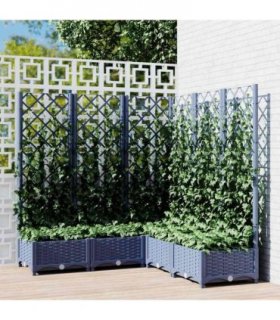 vidaXL Garden Planter | Blue Grey | PP (polypropylene) | Large | Planters