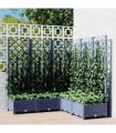 vidaXL Garden Planter | Blue Grey | PP (polypropylene) | Large | Planters