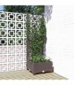 vidaXL Garden Planter | Brown | Polypropylene | Medium | Planters