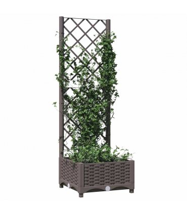 vidaXL Garden Planter | Brown | Polypropylene | Medium | Planters