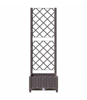 vidaXL Garden Planter | Brown | Polypropylene | Medium | Planters