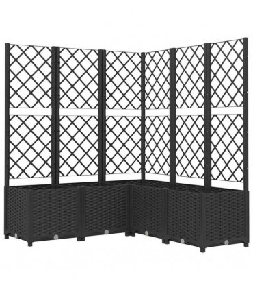 vidaXL Garden Planter | Black | Polypropylene | Large | Planters