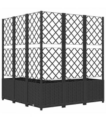 vidaXL Garden Planter | Black | Polypropylene | Large | Planters