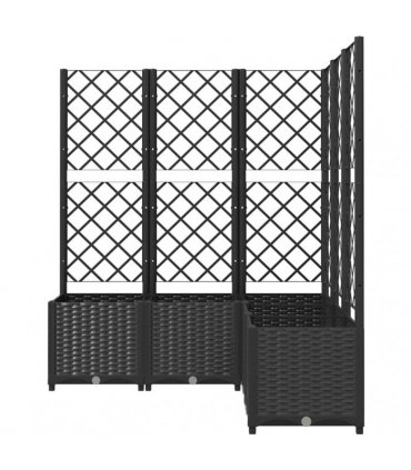 vidaXL Garden Planter | Black | Polypropylene | Large | Planters